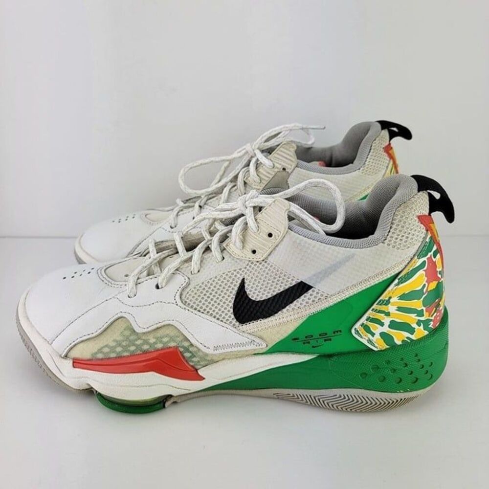 Nike Air Jordan Men Size 9 White Green 92 Zoom Athletic Sneaker Shoes CK9183-103